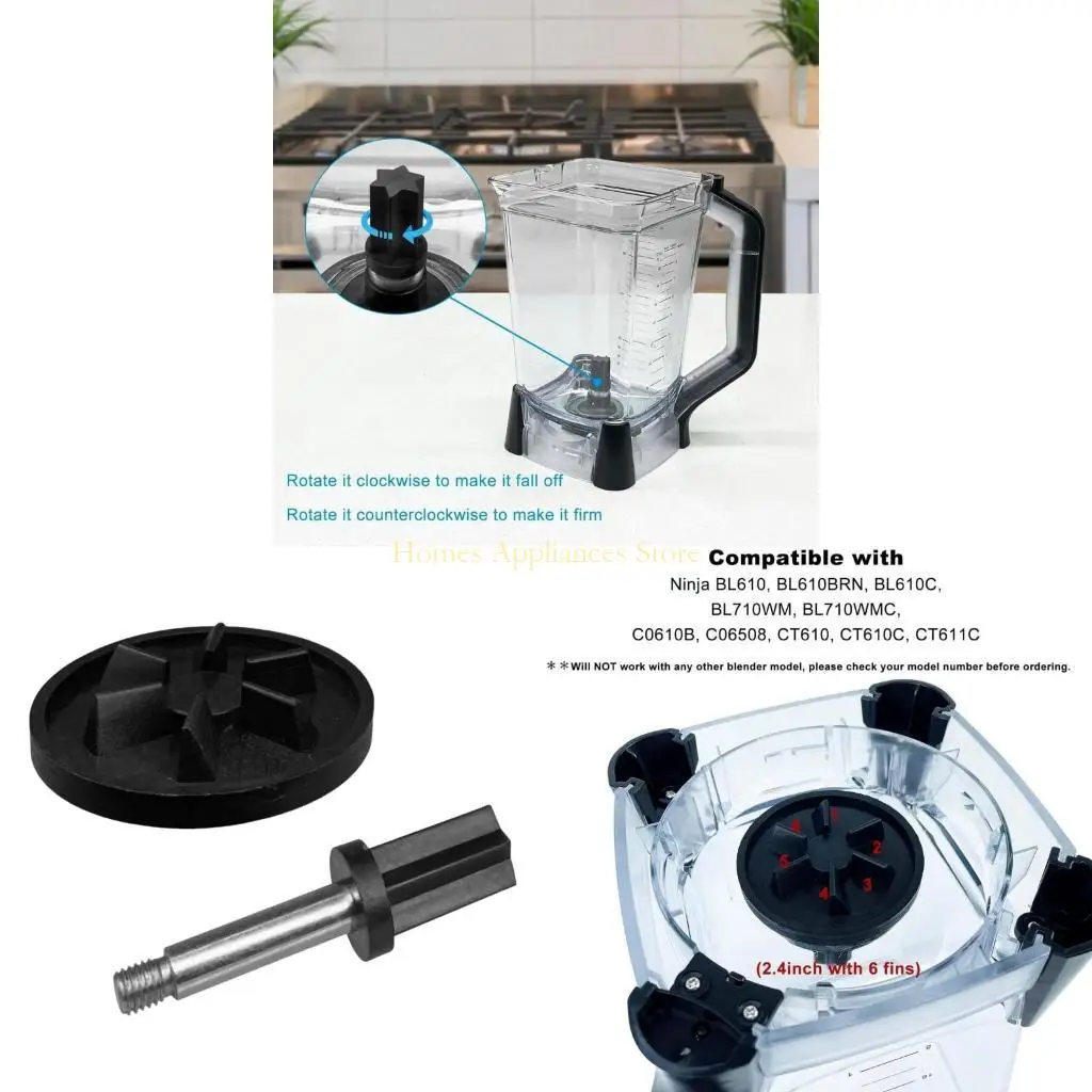 D0AB 72oz 블렌더 블레이드 드라이버 클러치 및 드라이브 핀 스터드 키트 안전한 효과적인 보장