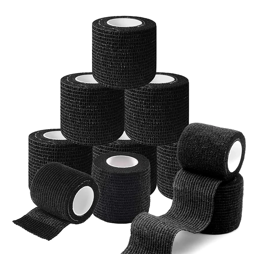 

Tattoo Bandage Anti-slip Athletic Nonwoven 24/48 Rolls Disposable Waterproof Self-adhesive Elastic Bandage Wrap