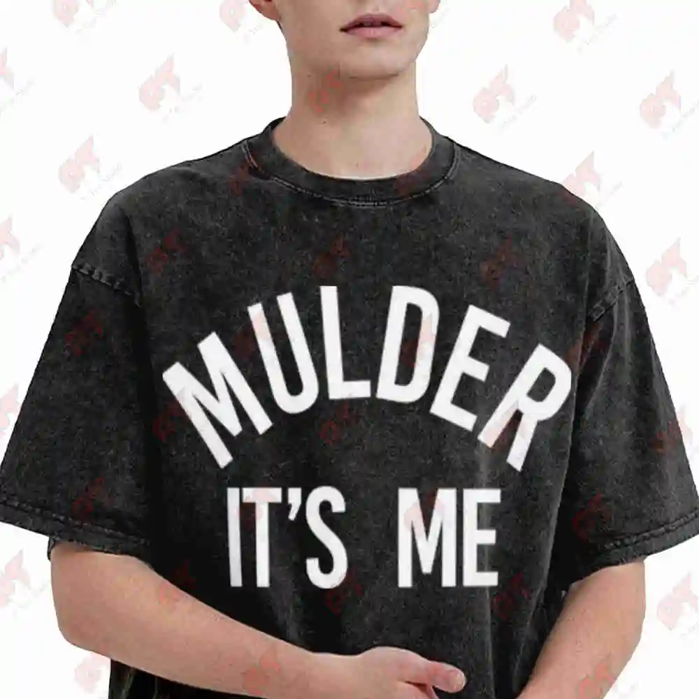 Mulder It's Me Files Vintage Washed Tee Pure Cotton T-Shirt