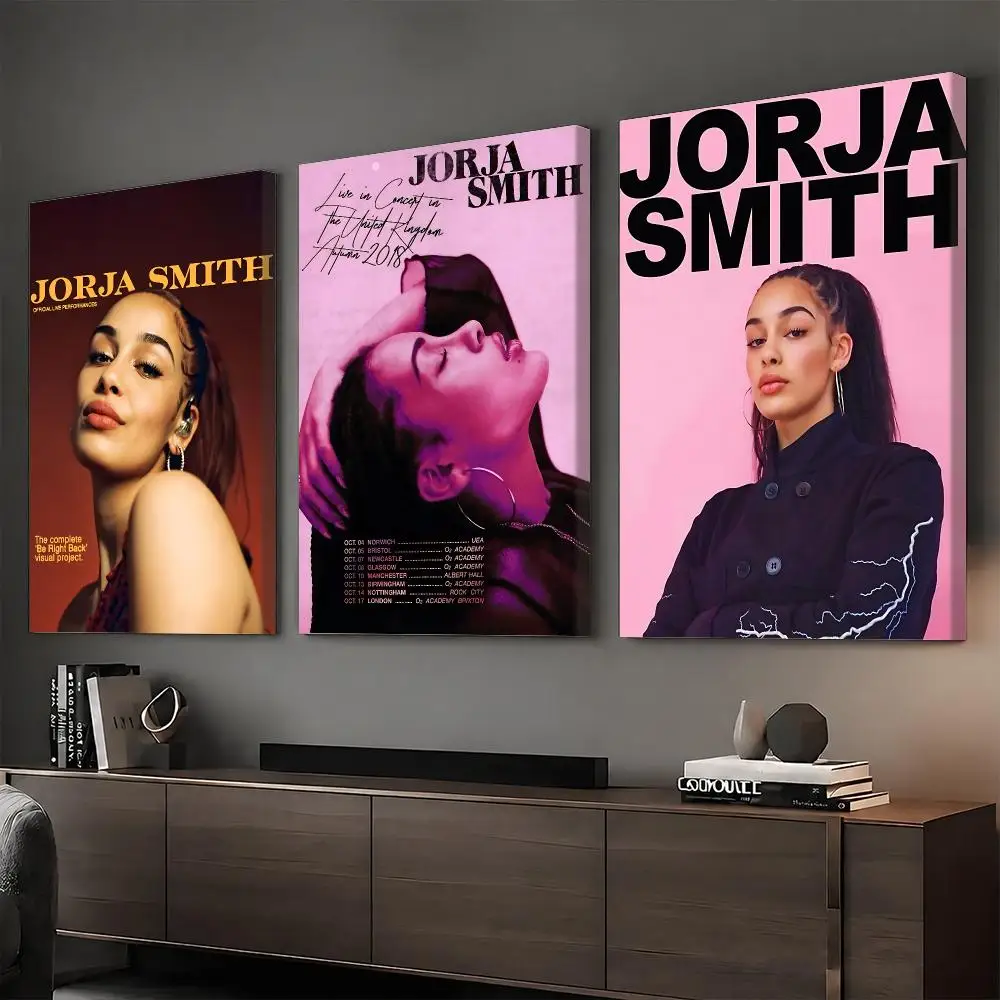 J-Jorja Smith Rapper Album Painting Calligraphy HD Modern Style Inner Frame Canvas Poster Bedroom Room Hallway Wall Art Decor