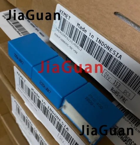 10PCS RIFA PHE450RF6220JR06L2 0.22UF 1600V P28 MKP 224/1600V blue film Capacitor KEMET PHE450 220NF free shipping