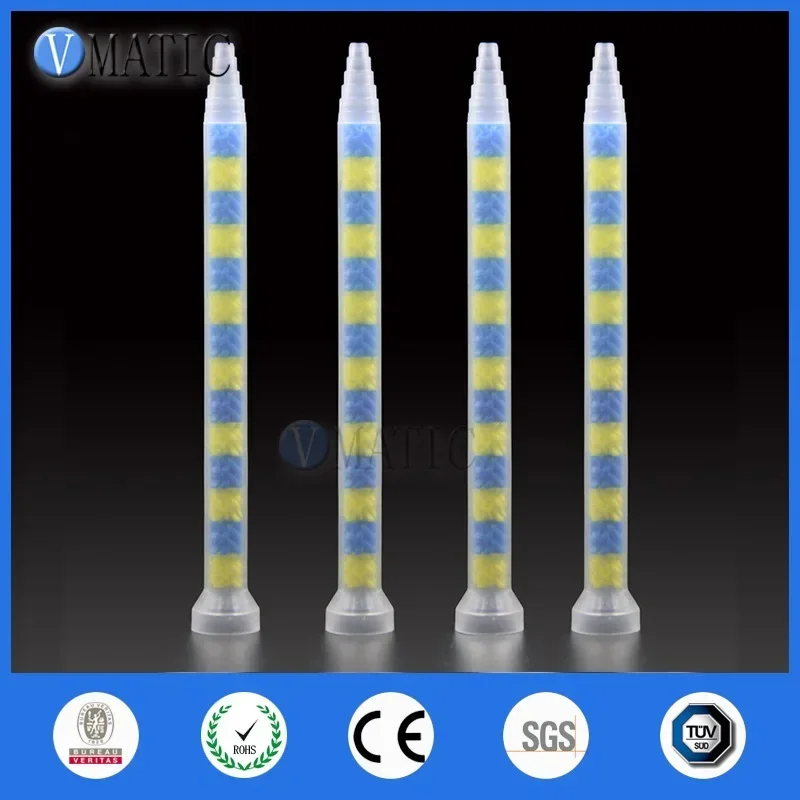 High Quality 10pcs GSM9-14 All Purpose Use Glue Dispense Plastic Static Mixer Nozzle AB Adhesive Mixing Tube