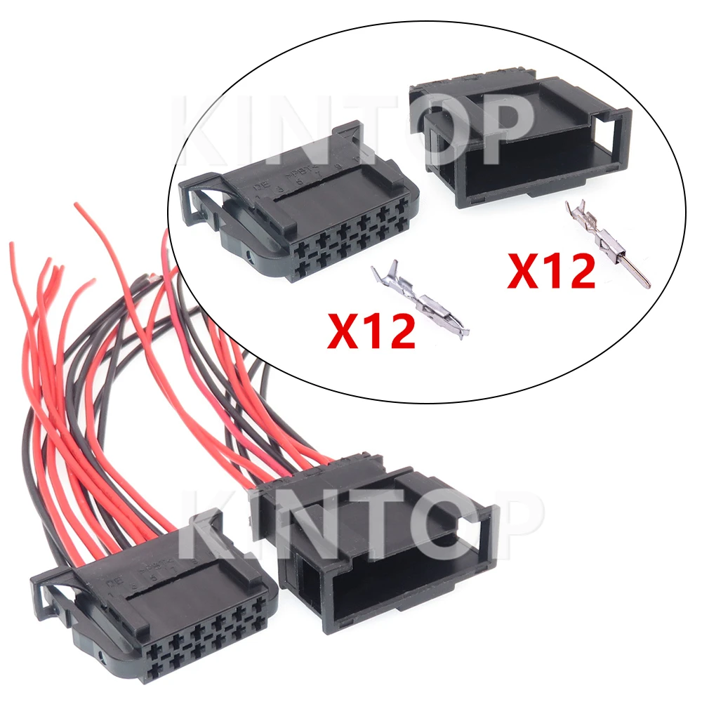 

1 Set 12 Pins Auto Accessories Car Wiring Socket Starter For Audi VW 3B0972736 3B0972726 6Q0972736 6Q0972726