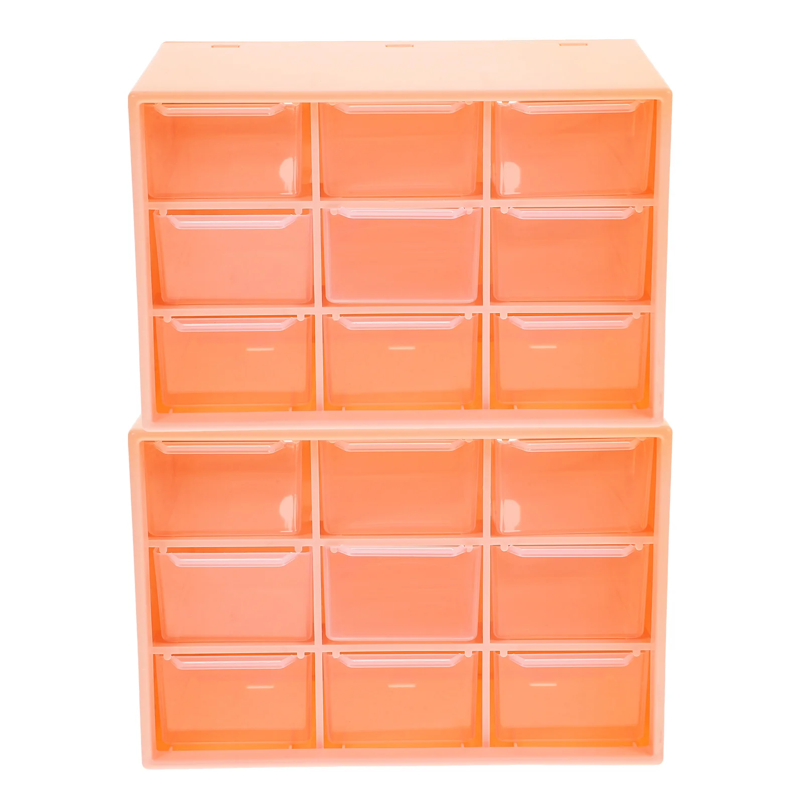 

2 Pcs Supply Drawer Storage Unit Plastic Desktop Organizer Office Boxes Drawers