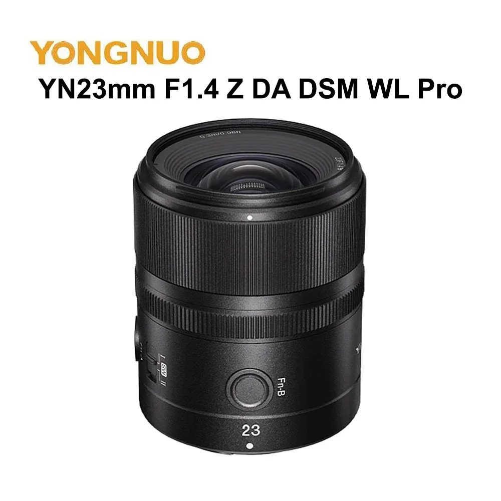

Объектив YongNuo YN23mm F1.4Z DA DSM WL Pro, объектив камеры APS-C Для беззеркальных камер Nikon Z, таких как ZFC Z9 Z6II Z7II Z50