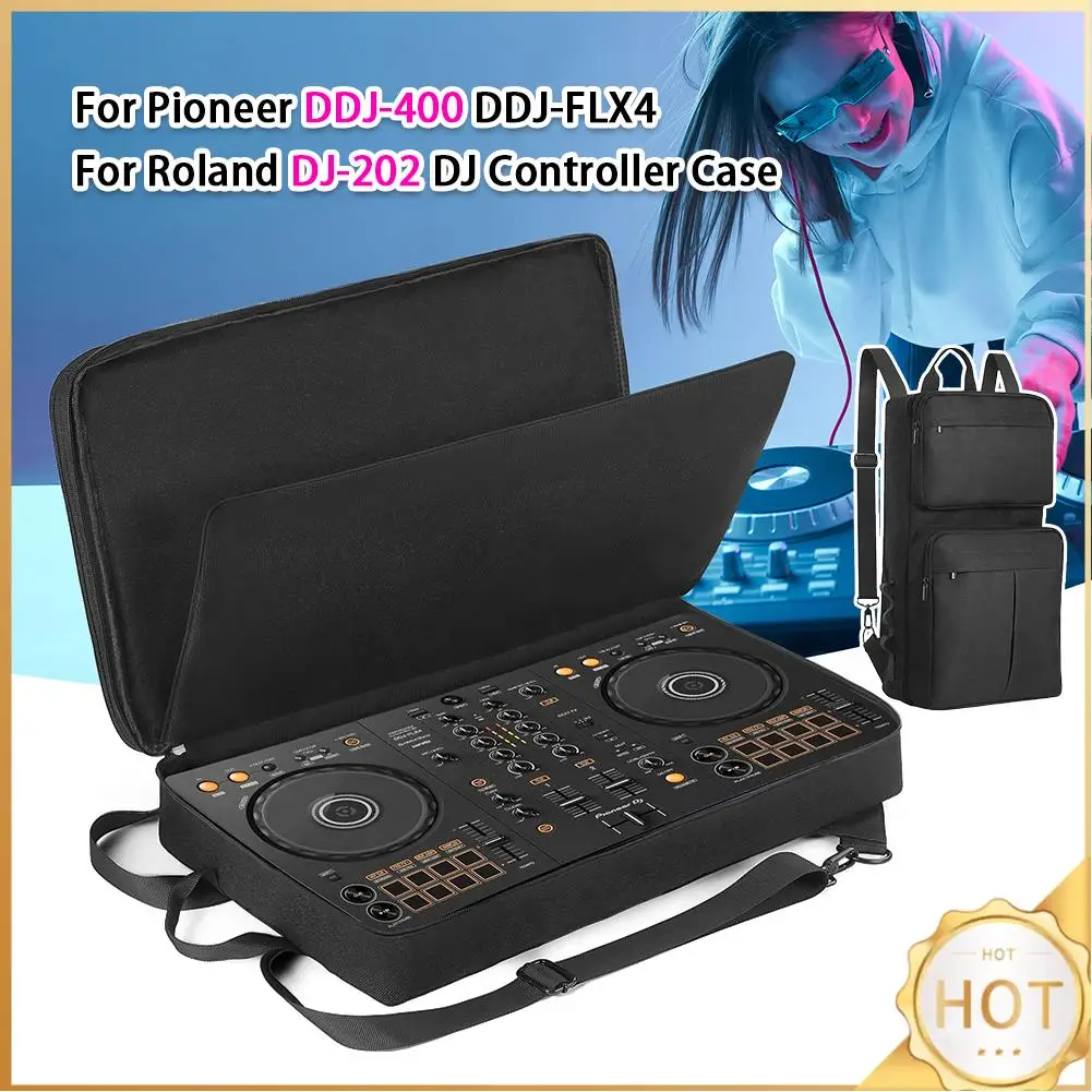 

Рюкзак для диджеев для Pioneer DDJ-400 DDJ-FLX4/Roland DJ-202, чехол для DJ-микшера, портативная сумка для хранения, защита от царапин, регулируемый плечевой ремень