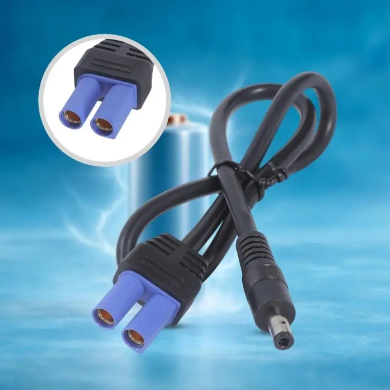 193A Emergency Starter Wire EC5 Female To DC5525 Male 50cm 180W For Automotive Power