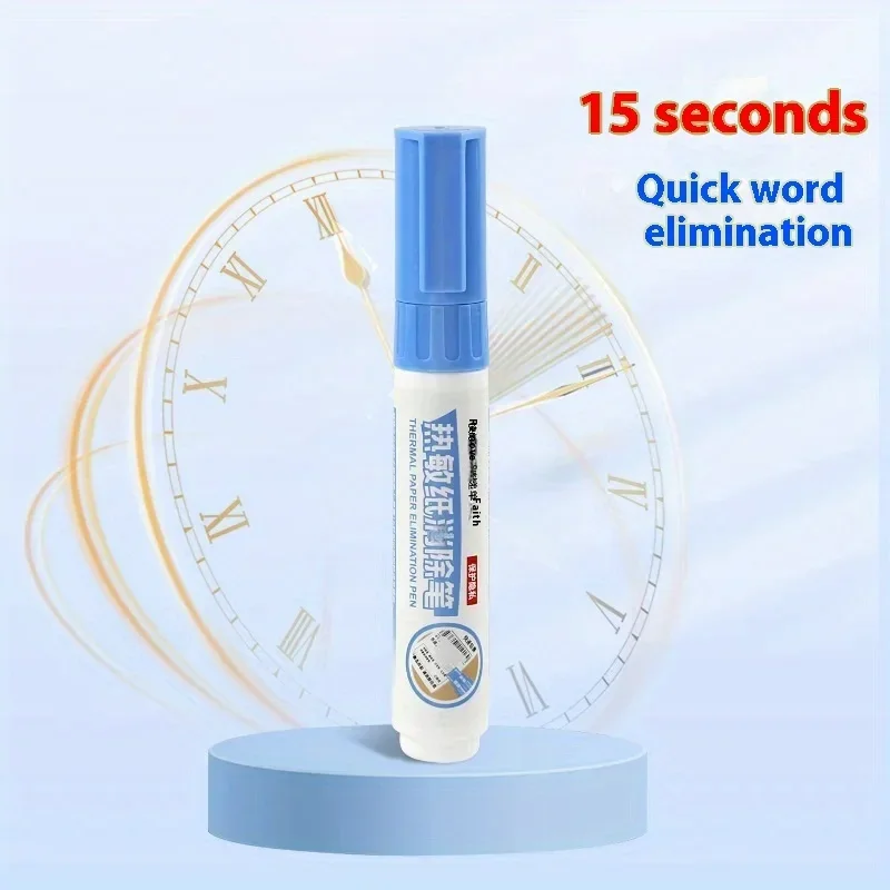 1/2/6 Pack Thermal Paper Correction Fluid Express Applicator Privacy Text Quick-Dry Cover-Up Liquid Correction Tool Traceless