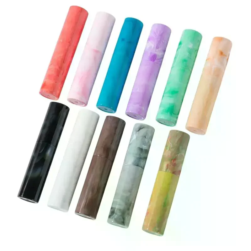 10ml Marble Pattern Twist Perfume Atomizer Leakproof Multiple Colors Available For Travel Daily Use