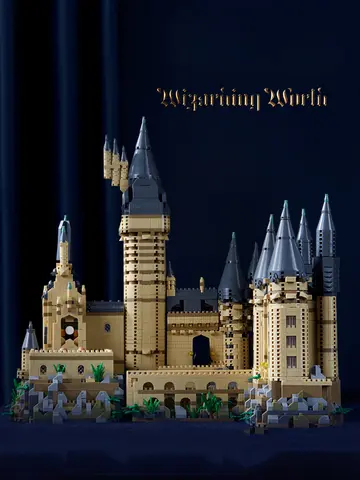 Micro Bricks City Creative Medieval Magic Castle Series School Architecture Palace Model Building Blocks Gifts Kid Assembly Toys