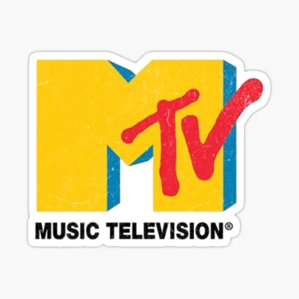 Mtv  5PCS Stickers for Cute Decor  Wall Stickers Print Anime Decorations Bumper Window Luggage Home Water Bottles Laptop Funny