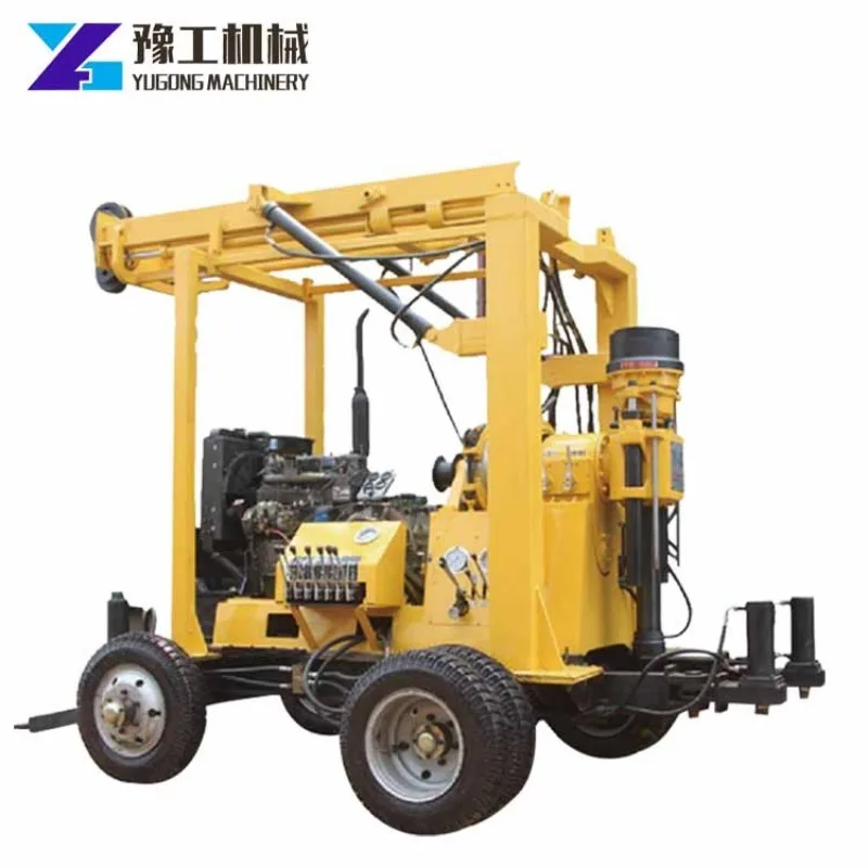 Mini Water Borehole Well Drilling Rig Core Drilling Rigs Trailer Mounted Drilling Rig Machine