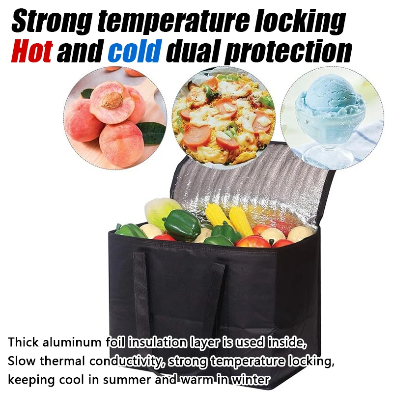 1PC S/M/L Outdoor Insulation Bag Camping Beach Insulation Food Insulation Cold Insulation Tropical Insulation Zipper Leak Proof