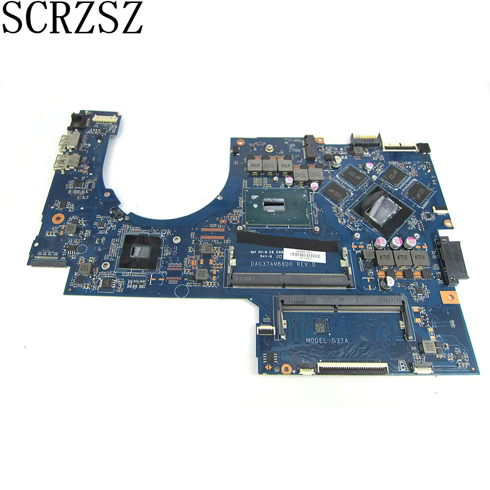 CSRZSZ  862259-001 DAG37AMB8D0 For HP 17-W 17T-W Laptop motherboard  with i7-6700HQ cpu Fully tested