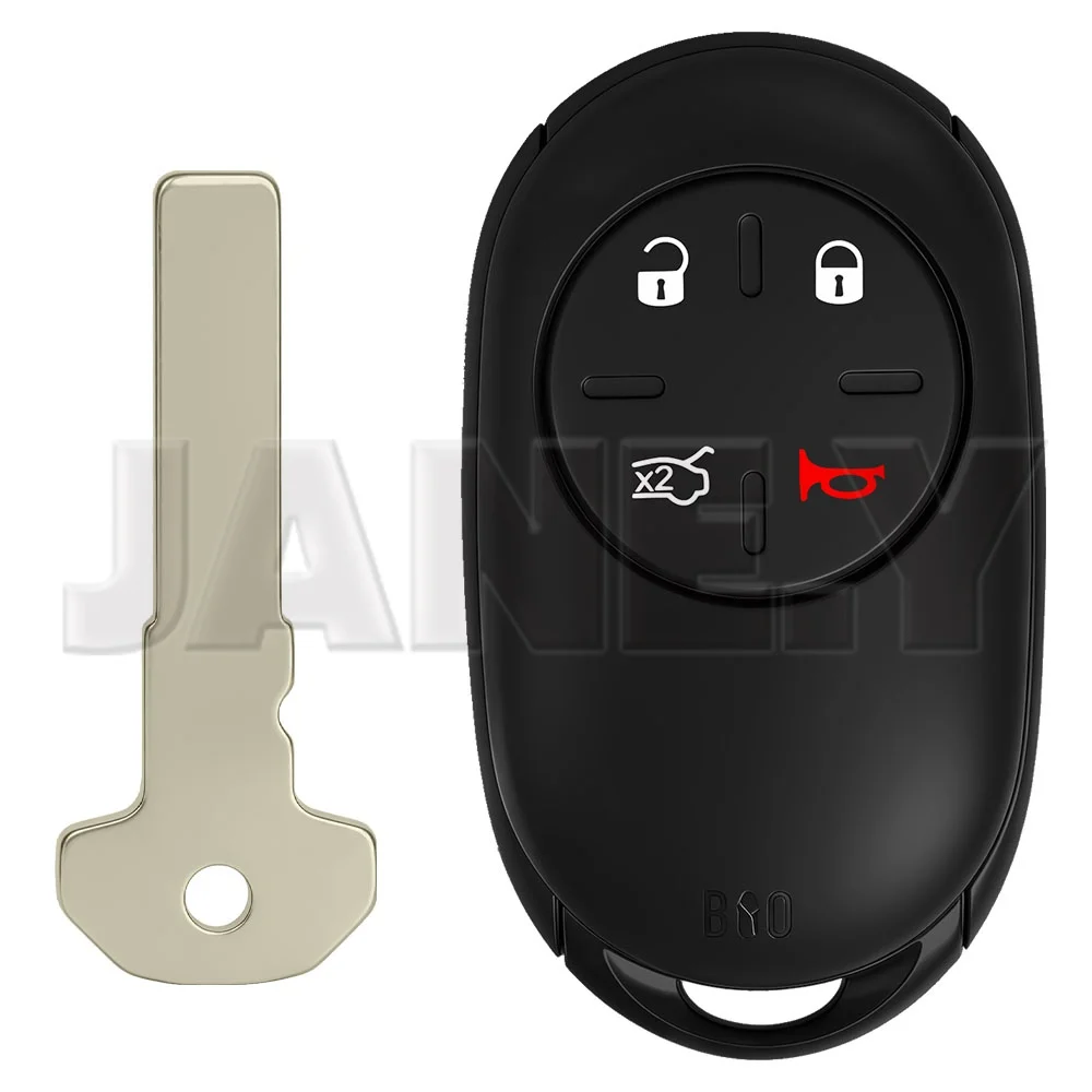 10 X Smart Car Key Shell Case For Fiat 500 500E 500X 2020-2024 Locksmith Repair 4 Buttons Remote Control Key Fob Cover Housing