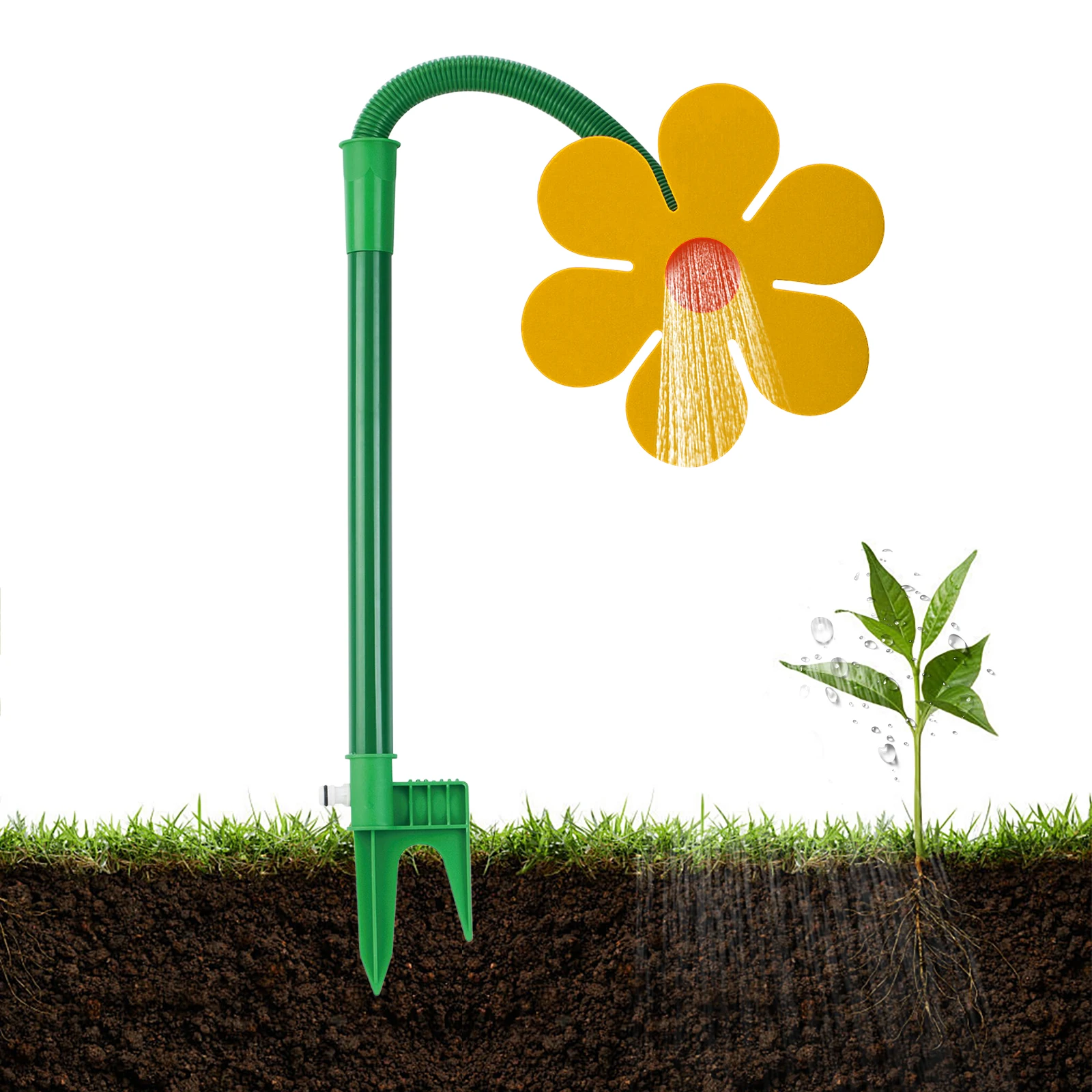 

Crazy Daisy Sprinkler Crazy Dancing Flower Water Sprinklers 360 Rotating Funny Sun Flower Dancing Daisy Lawn Sprinkler