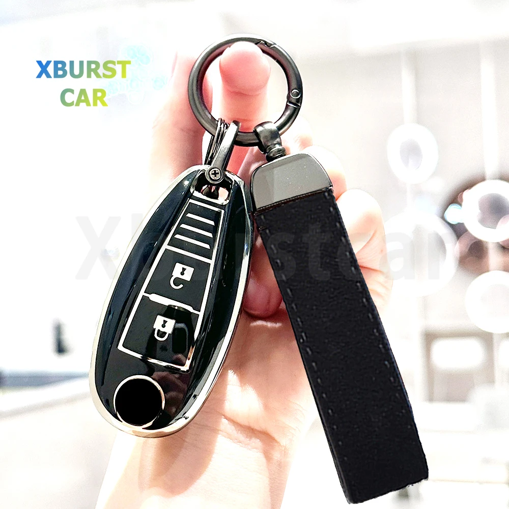 3 Buttons Auto Keyless Protector Soft TPU Car Key Shell Fob Cover Case for Suzuki Vitara Swift Ignis Kizashi SX4 Baleno Ertiga