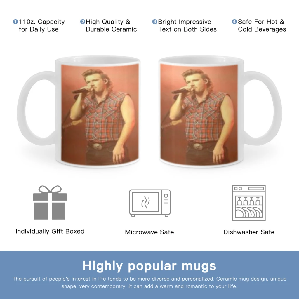 

Singer Morgan Wallen Free shipping 11OZ Coffee Mug Beer Mugs Tea Milk Cup For coffee Lovers Surprised Gift