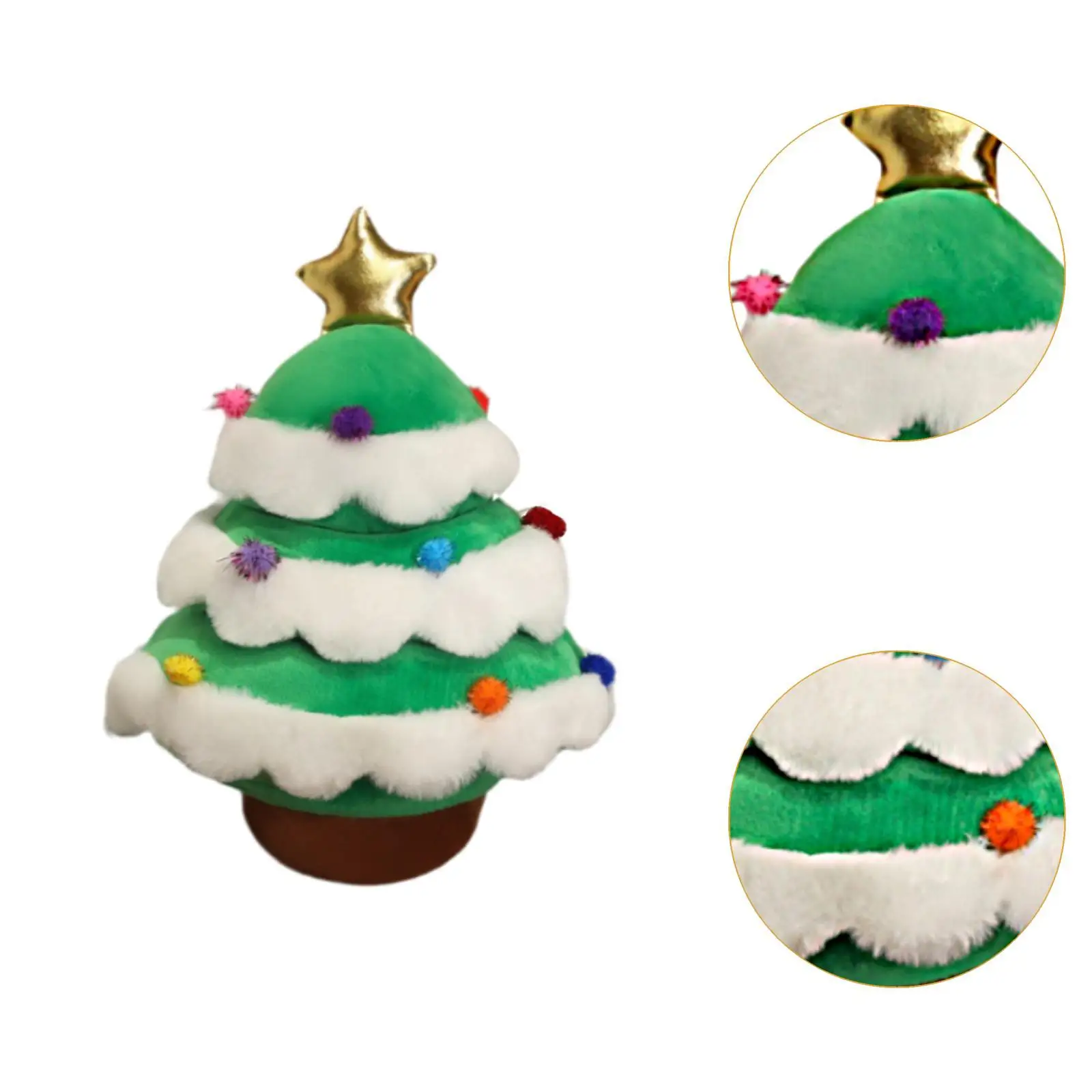 Juguete de peluche de árbol de Navidad, decoración práctica para el hogar, juguete de peluche de árbol de Navidad para dormitorio familiar, regalo Ideal, sala de estar y apartamento