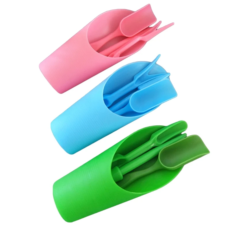 F92B 4PCS jardinière jardin Semer Suck Phelt Bucket Succulents Seadlings Tools Bonsai Fertilizer Ferling Device