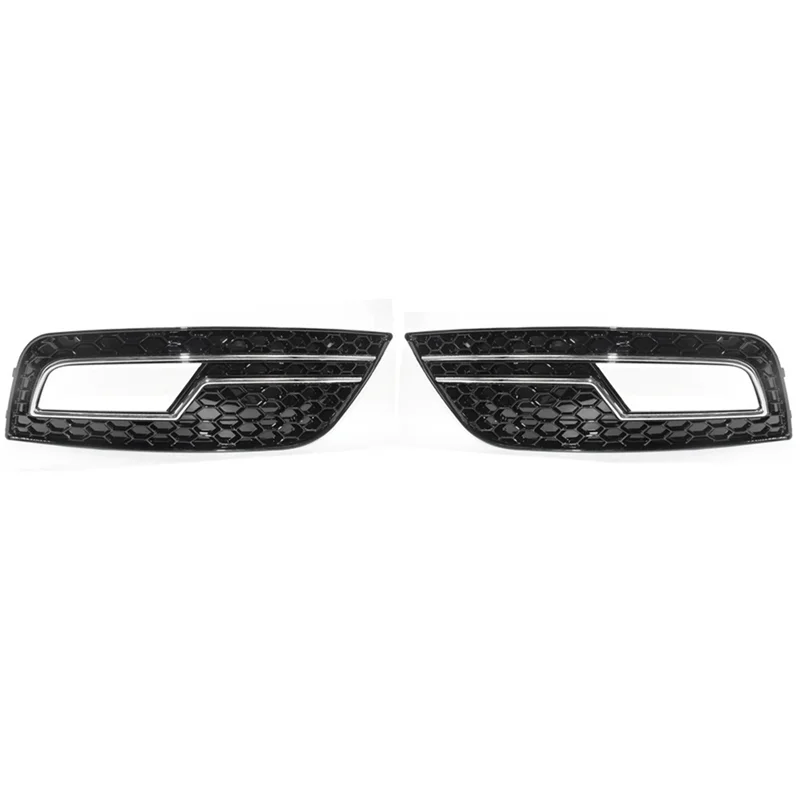 

Fog Light Grille Cover Metal Front Honeycomb Grill For A4 B8.5 Standard Edition 2013-2016-A67F