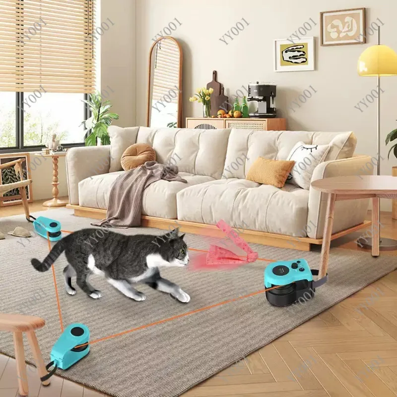 Interactive Electric Feather Treadmill Remote Control with Sound for Cats Indoor Activity & Fitness