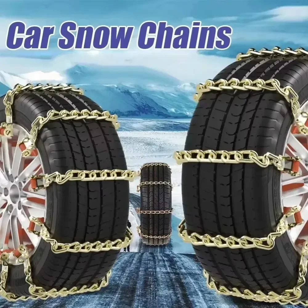 Car Winter Snow Chain Iron Chain Anti Skid Multi Functional Powerful Tire Wheel Chains Truck Easy To Install Outdoor Supplies