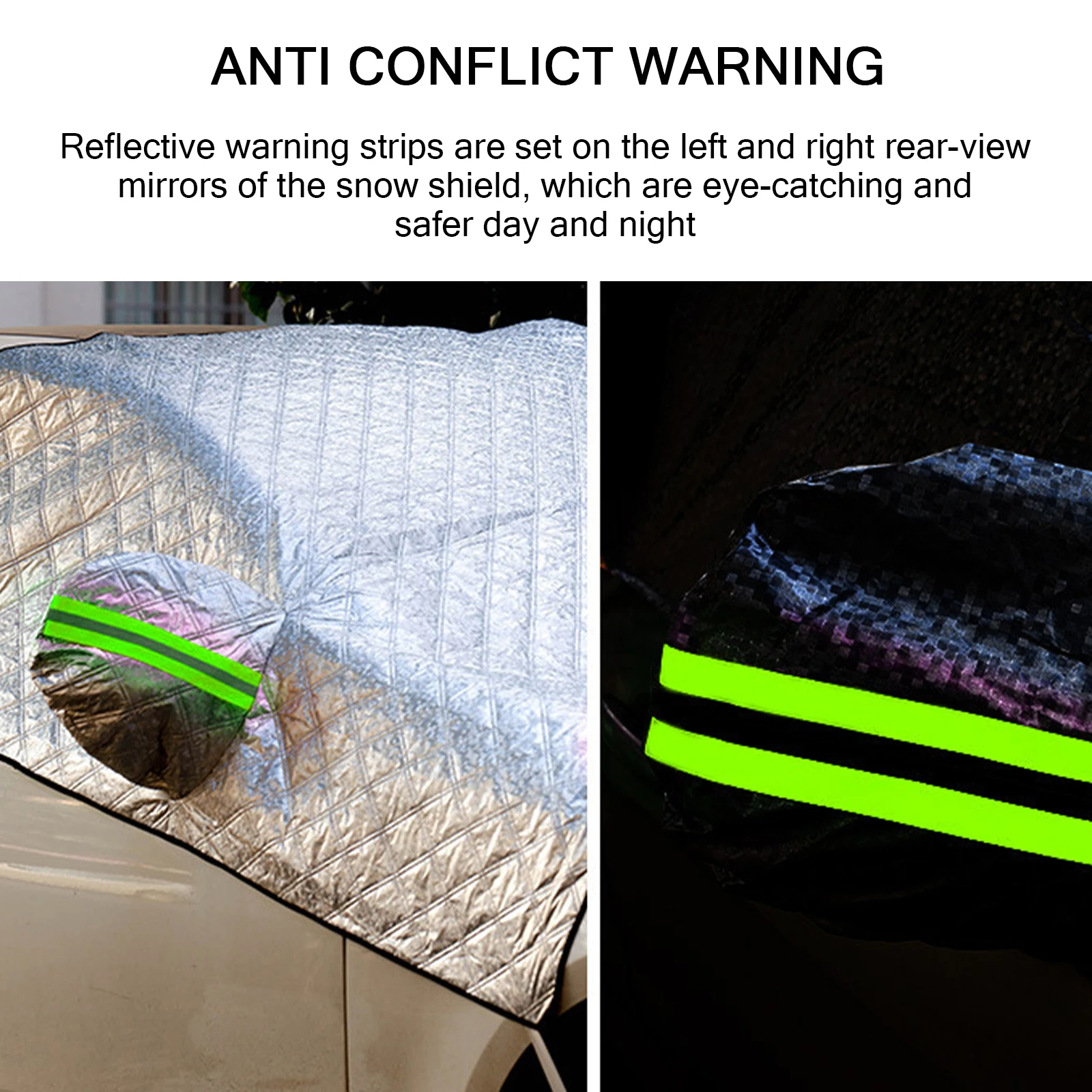 Universal Car Windshield Mirror Reflective Bar Cover Sun Shade Protector Winter Snow Ice Rain Dust Frost Guard Aluminium Film