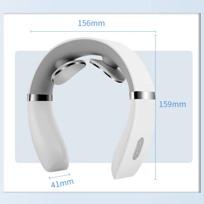 Electric Neck Shoulder Pulse Massager Kneading TENS Magnetic Pulse Heating Cervical Vertebra Relax Pain Relief Massage