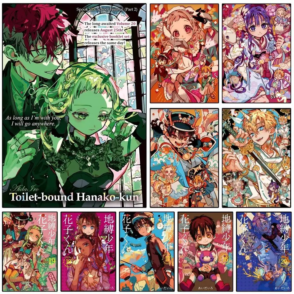 Manga T-Toilet-bound H-Hanako-k-Kun Anime Posters HD Print Vintage Wall Art Decor for Home Study Room