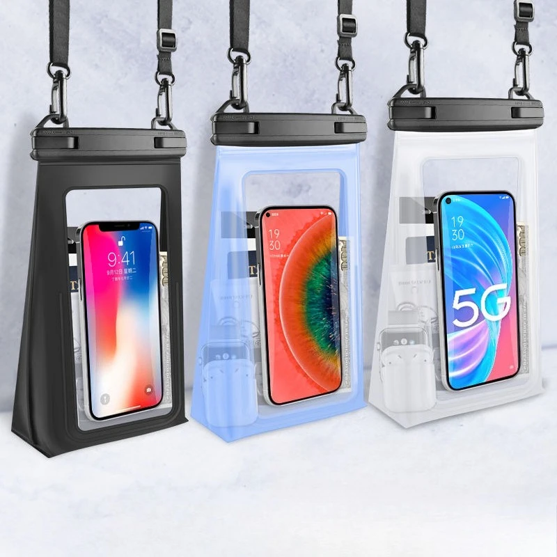 

HAISSKY Classic Stereoscopic Waterproof Swimming Bags Crossbody Travel Drifting Surfing Clear Storage Pouch For iPhone Samsung