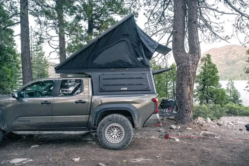 Windproof Oxford Fabric Truck Bed Canopy Roof Tent Hinged For Summer Use On Ranger Canyon D-max Ram Pickup Trucks Customize