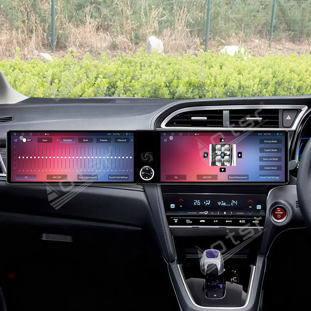 LHD RHD Dual Screen Qualcomm Carplay Android Car Multimedia Automotive For Honda Shuttle 2015~2020 GPS Car Radio Head Unit