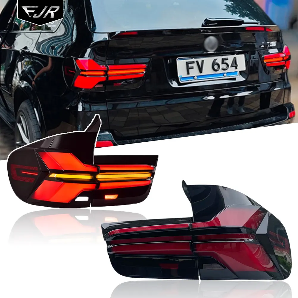 For BMW X5 E70 Taillight Assemblies 2007-2013 LED Sequential Flowing Turning Signal Rear Tail Light Auto Lamp Accessory