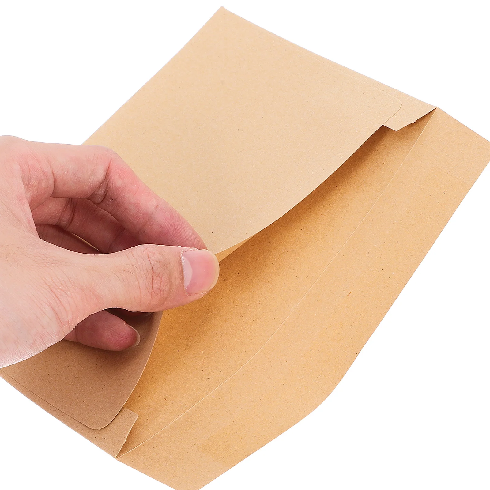 50 قطعة مغلفات ورق الكرافت تصميم الختم الذاتي سطح فارغ للطباعة المخصصة بطاقات المعايدة دعوات البريدية