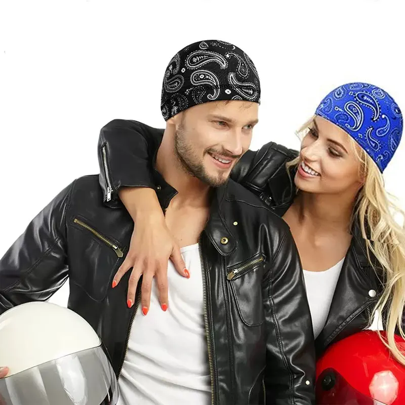 Outdoor Sport Skull Caps Motorcycle Hard Helmet Liner Cycling Skull Caps Running Wicking Beanie for Men Women