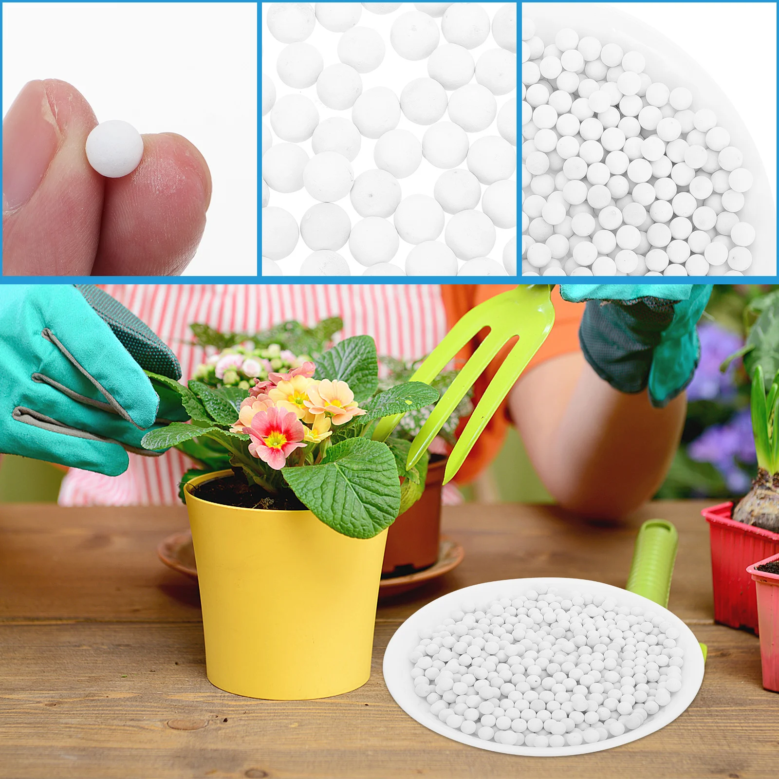 

Hydroponic Flower Pottery Carbon Balls Ceramsite Decorative Substrate Stone for Succulent Bonsai Garden Basin