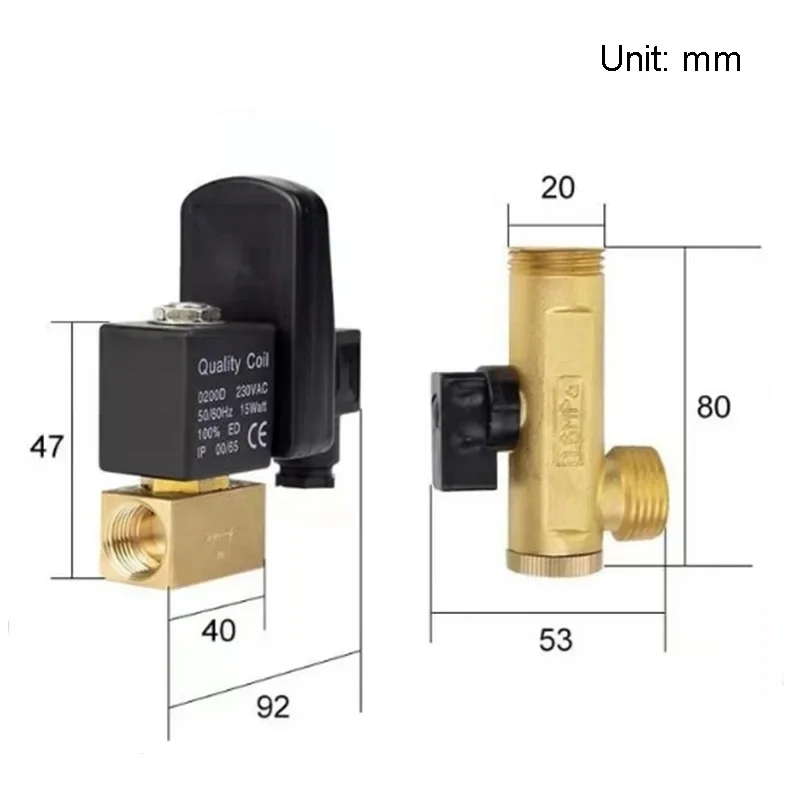 Compresseur d'Air 0200D, Précieux Soupape de Vidange Électronique, 15W, 20W, 220V