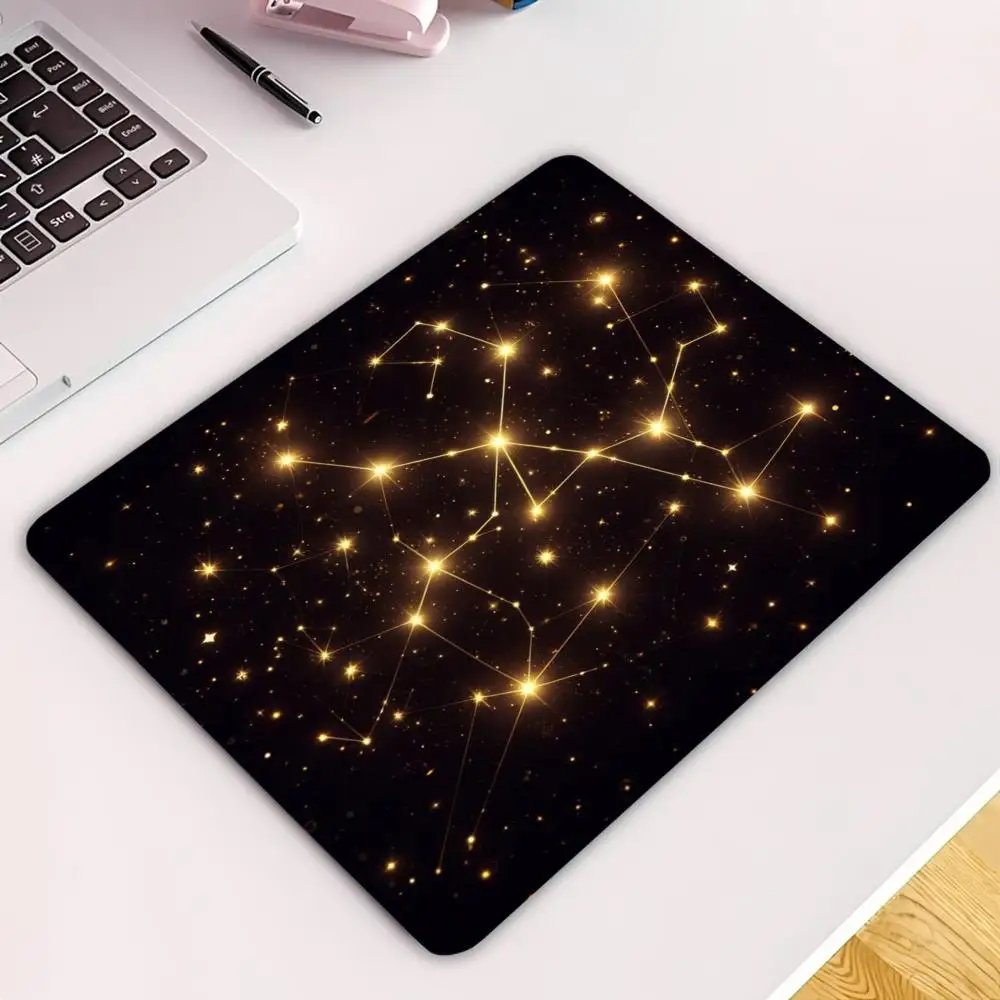 Small  Starry Star Mousepad Non Slip Rubber Desk Pad for Computer Laptop Office Use mouse pad