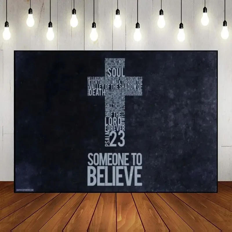 Christian Crucifix Background Birthday Decoration Party Custom Backdrop Renaiss Baby Shower Photography Backdrops Photo Studio