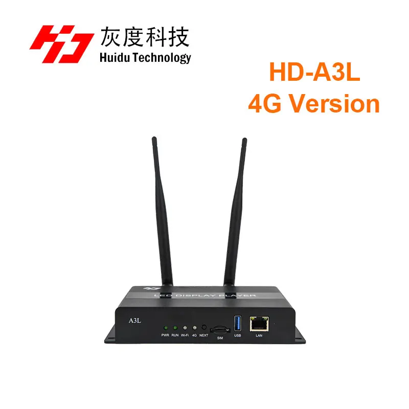 Huidu A3L Asynchronous LED Controller for LED Display Supports Mobile Phone Wireless Control Multimedia Player