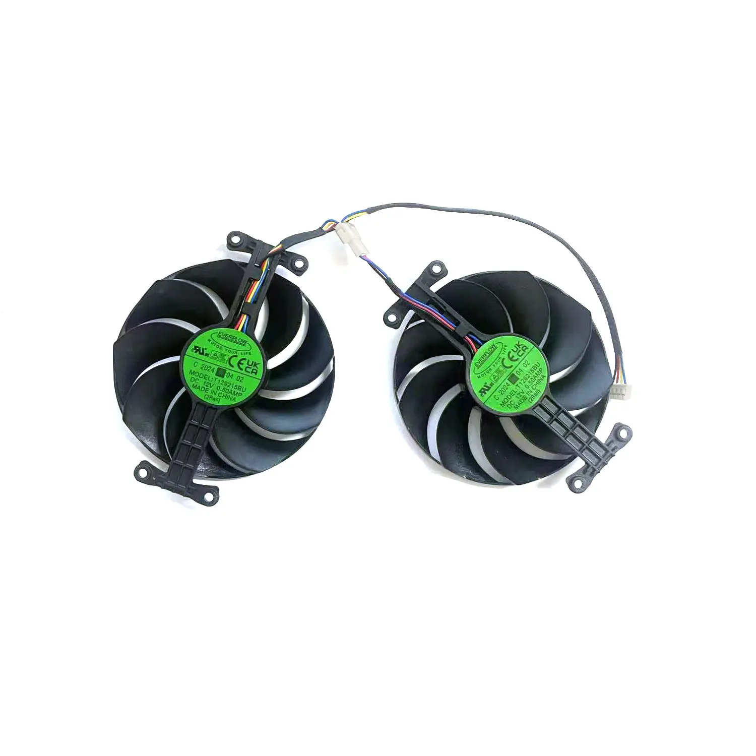 

FOR PowerColor AMD AMD Radeon™ RX 7800 XT RX7700 XT Graphics Card Replacement T129215BU 87MM 4PIN DC 12V 0.5A GPU FAN