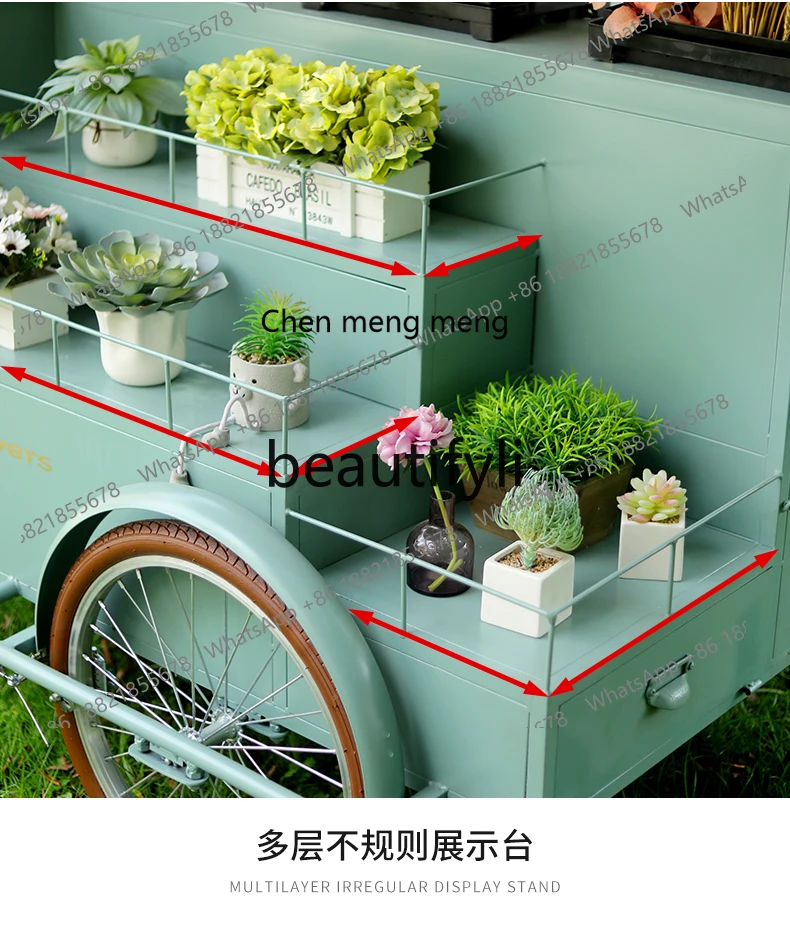 Three-wheeled stall car Commercial square Mobile sales, store event promotional float, display car