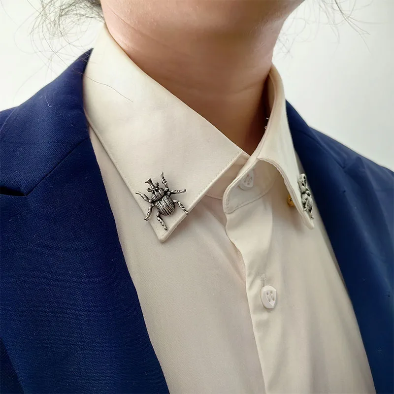 insect Animal Mini Cute Retro Brooch for Men Women Shawl Cardigan Pins & Brooches Shirt Collar Accessories