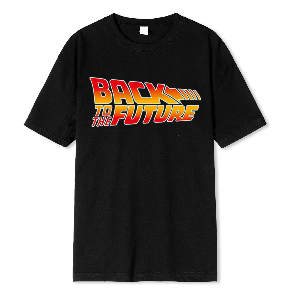 Back To The Future Tshirt Cotton T Shirt For Men Summer Short Sleeve T Shirts Movie Hip Hop Tee Tops Streetwear T-shirts XXXL