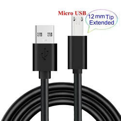 12mm Micro USB Cable Long Plug Charging Cord Wire for Oukitel WP12 WP8 Pro / WP6 / K7 K8 C16 C11 Pro / OK6000 Plus / K10000 Pro