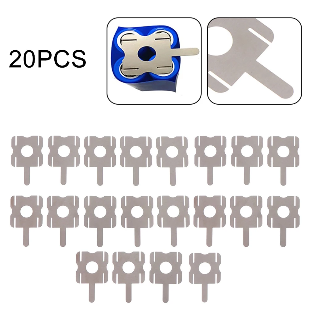 U-Shaped Nickel Strip Kit 20pcs for 4S Lithium Battery Pack Spot Welding Nickel Plated Steel Battery Connection Components