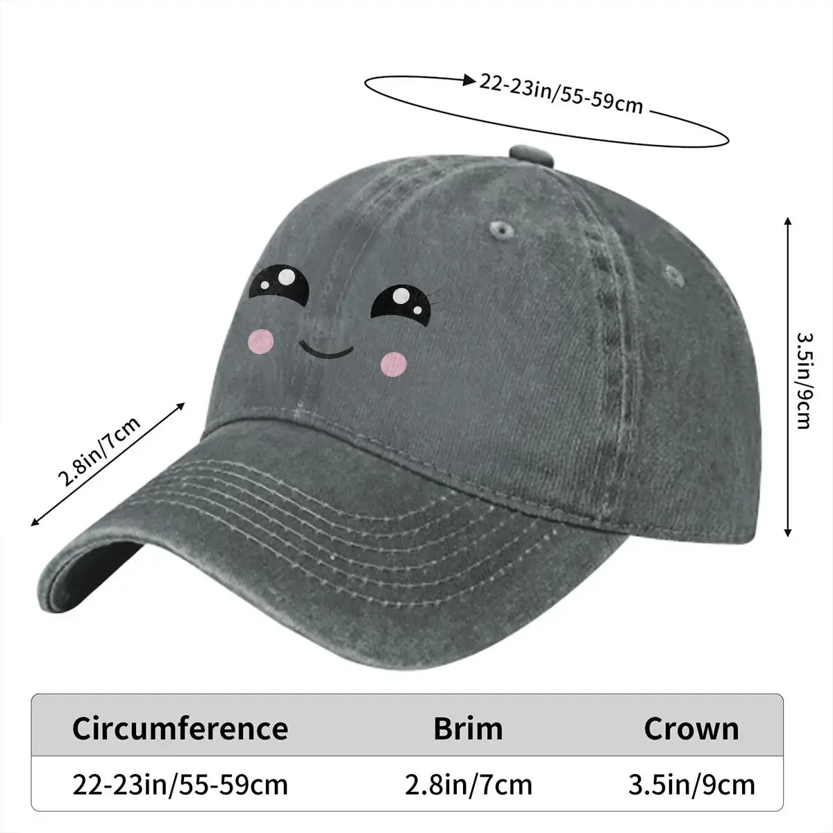 Smile Baseball Caps Peaked Cap Complete CoIIactlon Of Emots Sun Shade Hats for Men Women