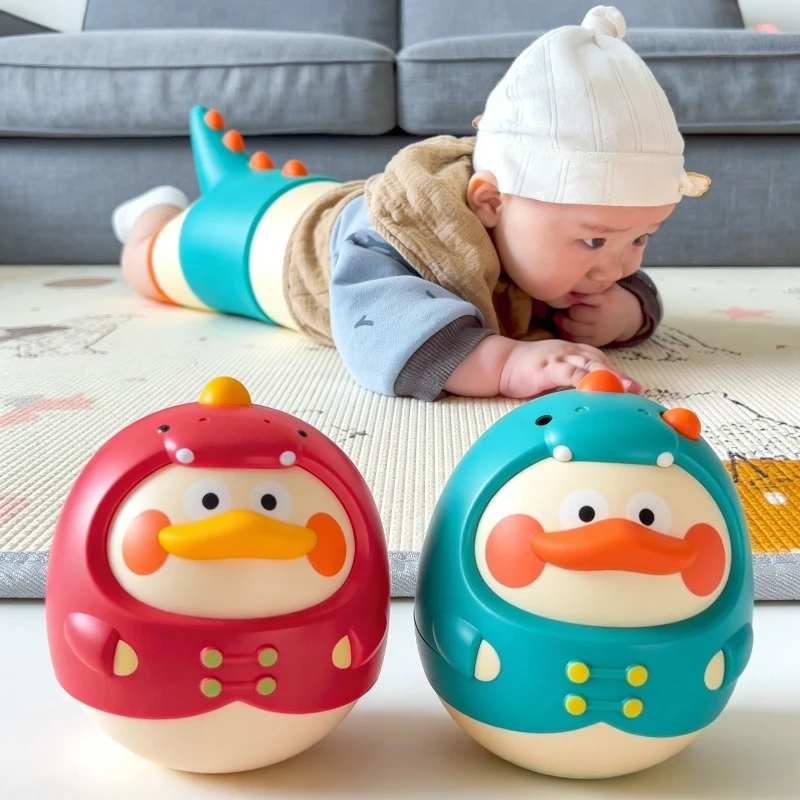 ベビータンブラーおもちゃ ヘッドアップトレーニング 癒しの風鈴 食品グレード素材 赤ちゃん早期教育感覚玩具 落下防止
