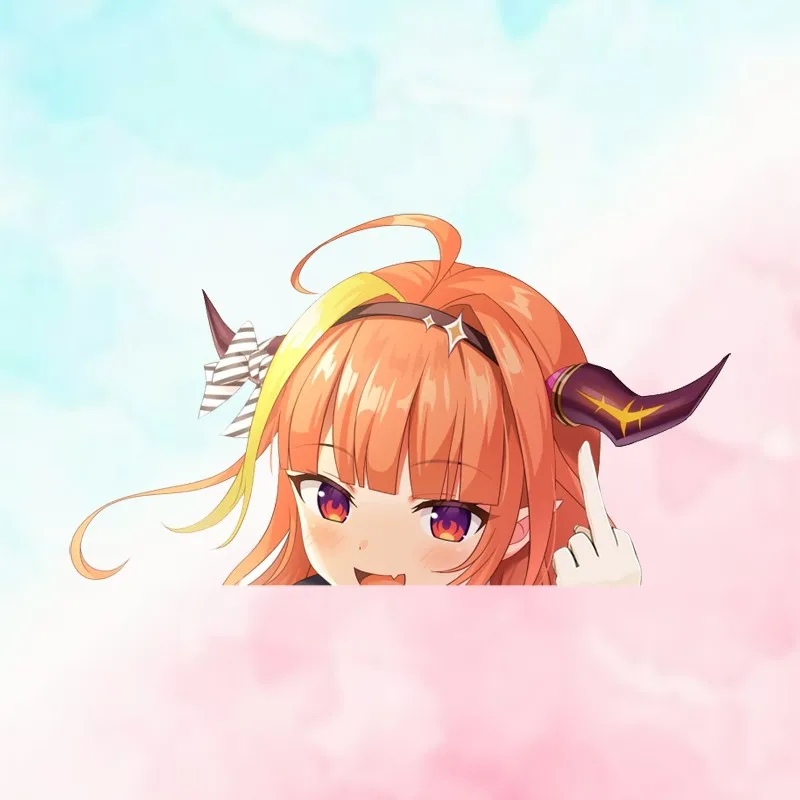 

EARLFAMILY Hololive Kiryu Coco Peek Lively аниме автомобильные наклейки водостойкая виниловая пленка для автомобиля виниловая наклейка караван солнцезащитный крем Декор